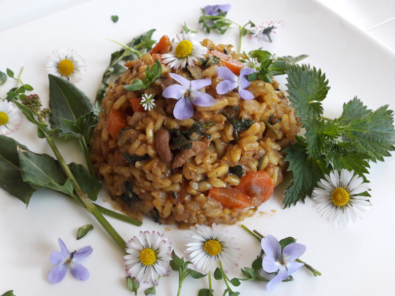 Wildkräuter Risotto